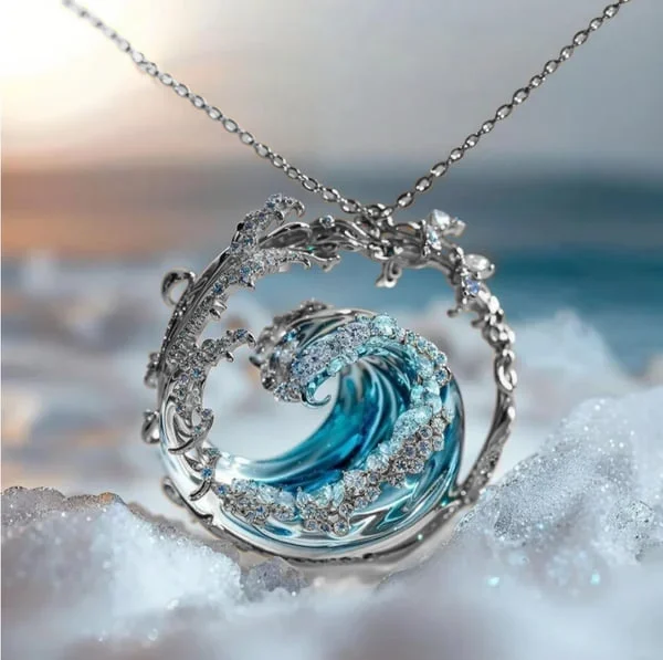 Aqua – Κομψό Κολιέ των Όρκων της Θάλασσας