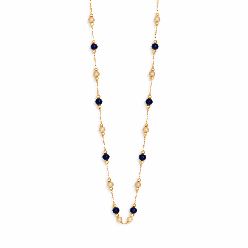 Collana Lulu con Perle di Pietra Midnight