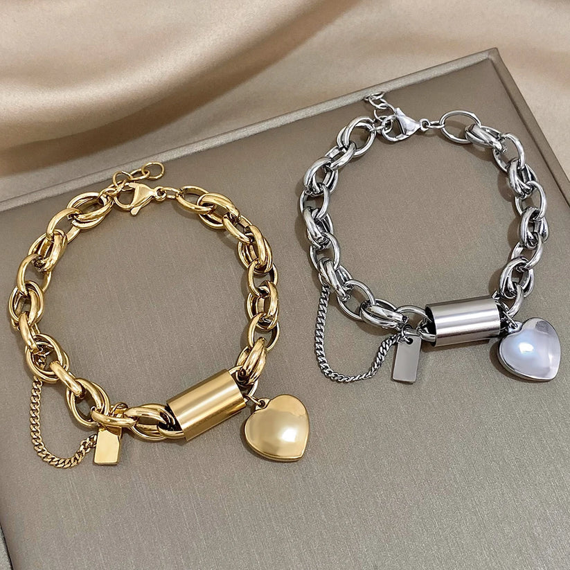 Bracciale Chunky Heartened